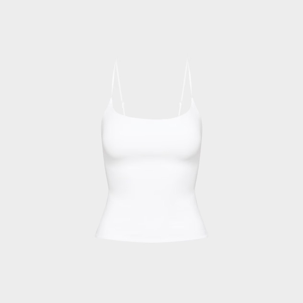 Aritzia Original Contour Squareneck Cami Hip Tank XS White